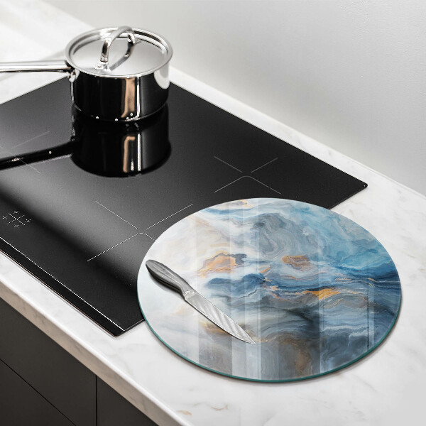 Chopping board glass Marble texture
