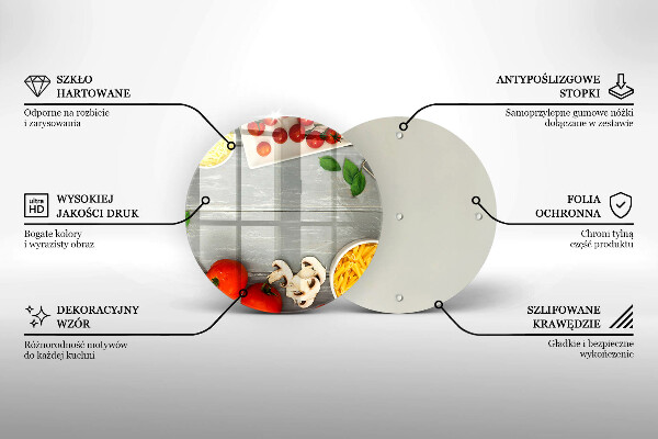 Chopping board glass Kitchen food