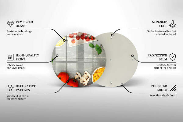 Chopping board glass Kitchen food