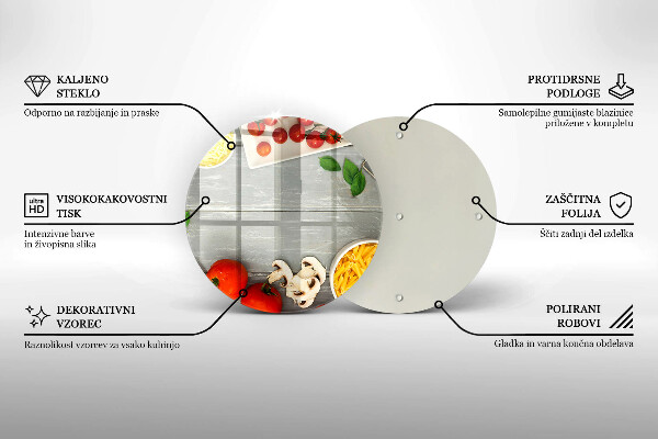 Chopping board glass Kitchen food