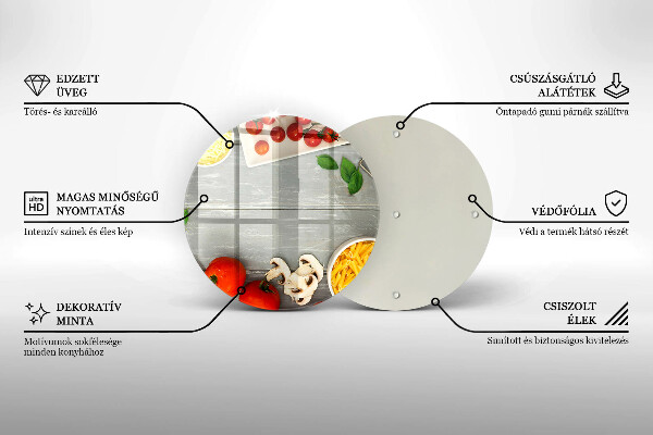 Chopping board glass Kitchen food