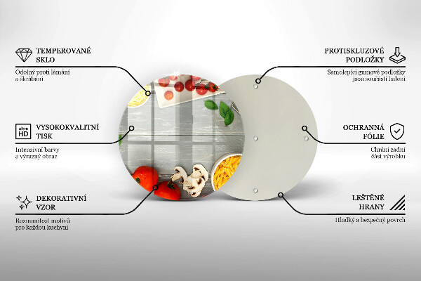Chopping board glass Kitchen food