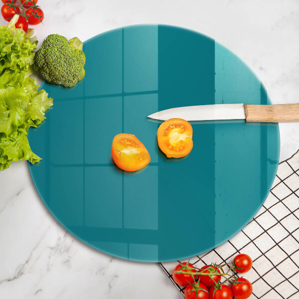 Chopping board glass Turquoise