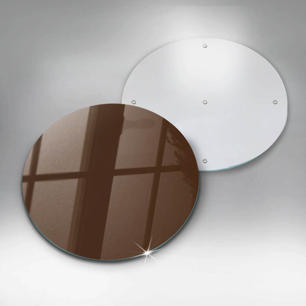 Chopping board glass Brown color