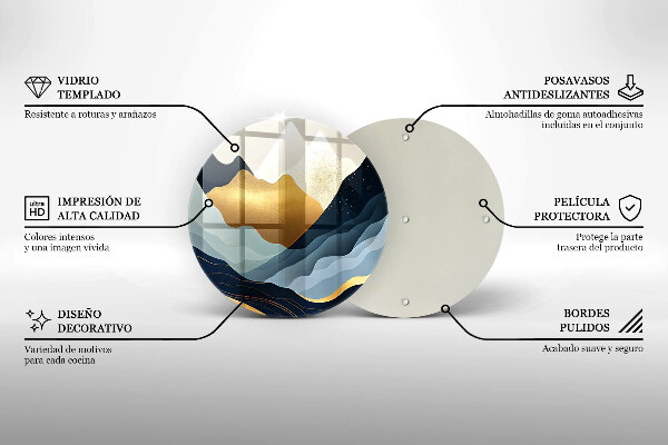 Chopping board Abstract mountains