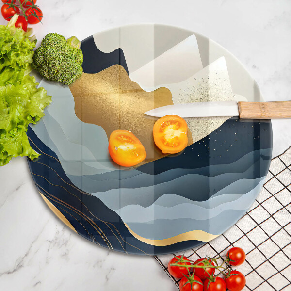 Chopping board Abstract mountains