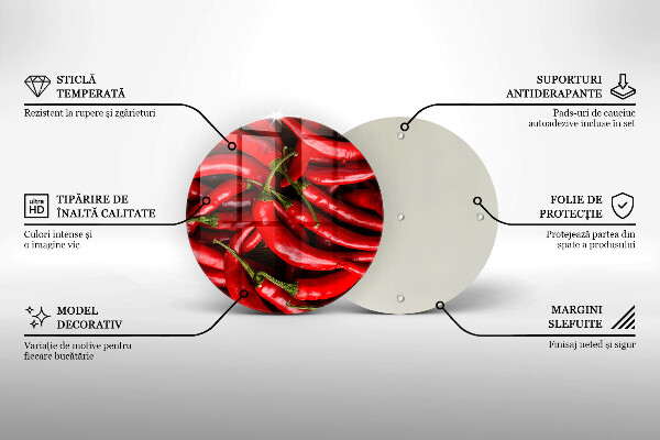 Chopping board Hot chili peppers