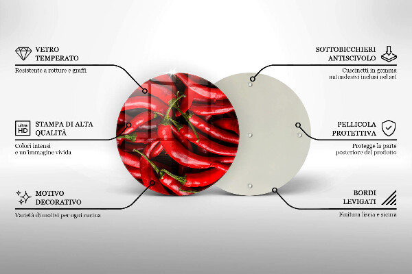 Chopping board Hot chili peppers