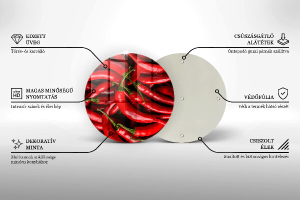 Chopping board Hot chili peppers