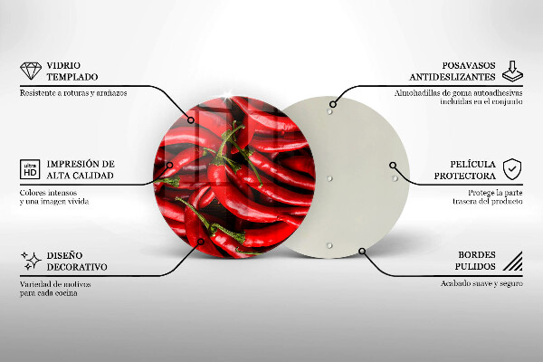 Chopping board Hot chili peppers