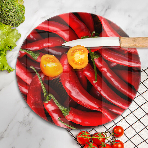 Chopping board Hot chili peppers