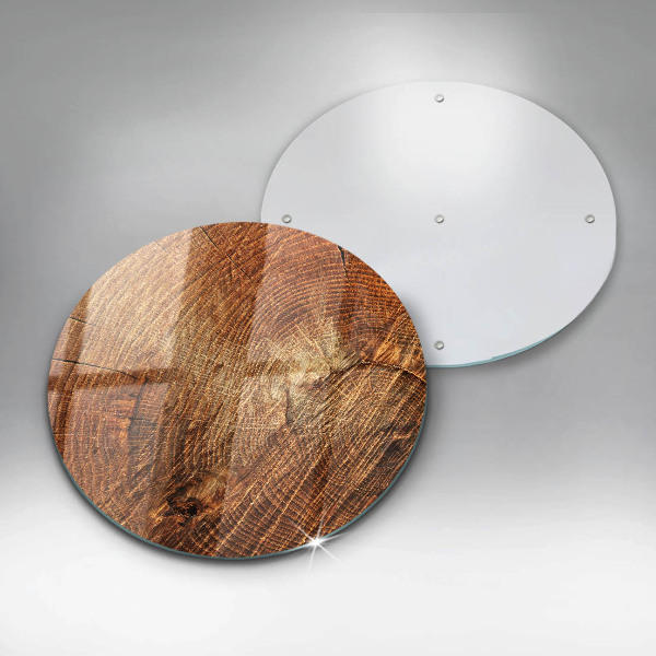 Chopping board glass Wood grain