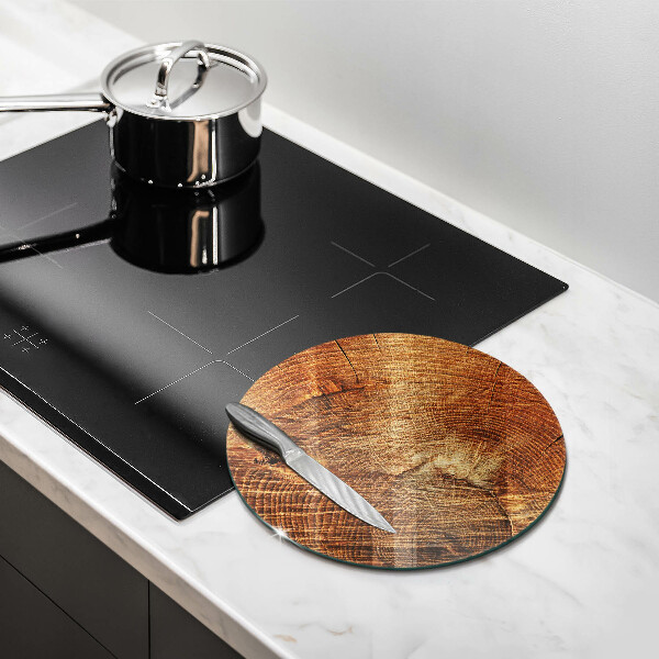 Chopping board glass Wood grain