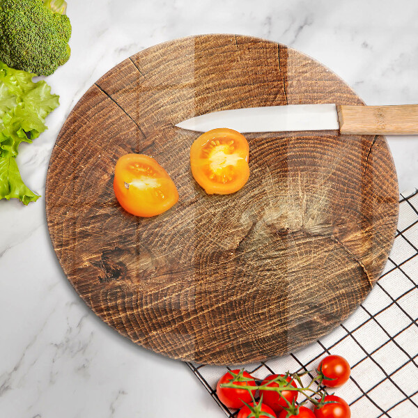 Chopping board glass Wood grain
