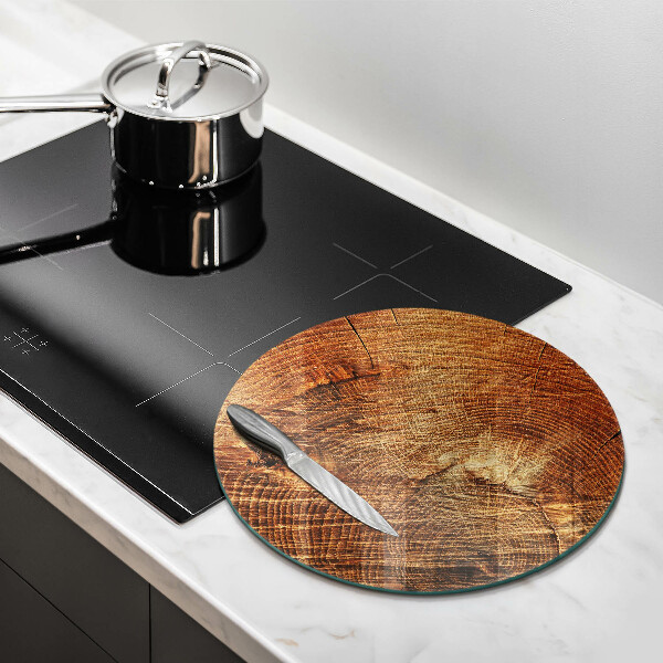 Chopping board glass Wood grain