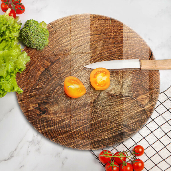 Chopping board glass Wood grain