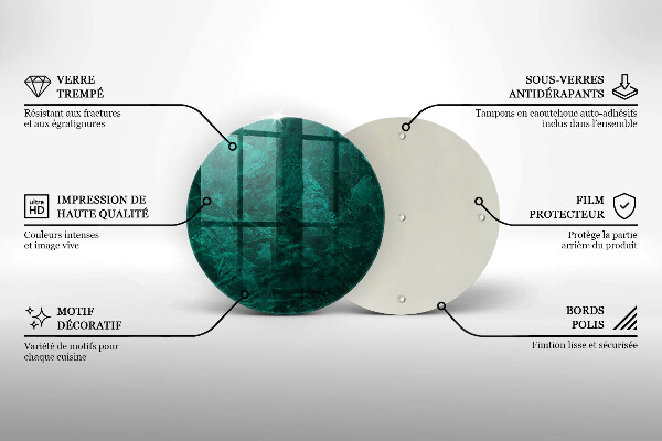 Chopping board glass Stone background texture