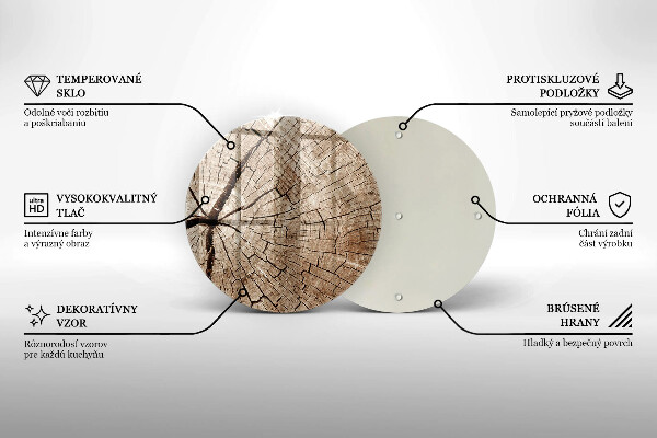Chopping board glass Tree