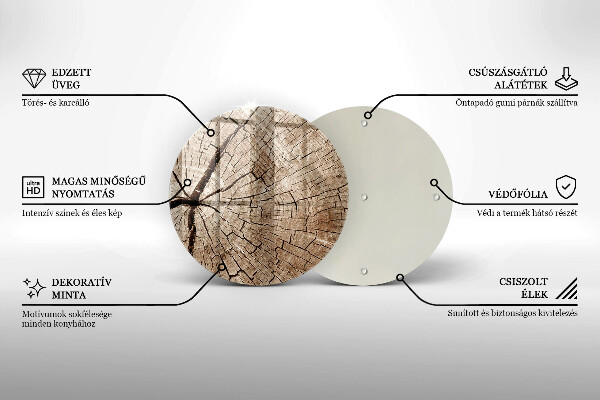 Chopping board glass Tree