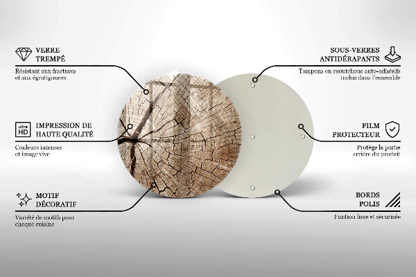 Chopping board glass Tree