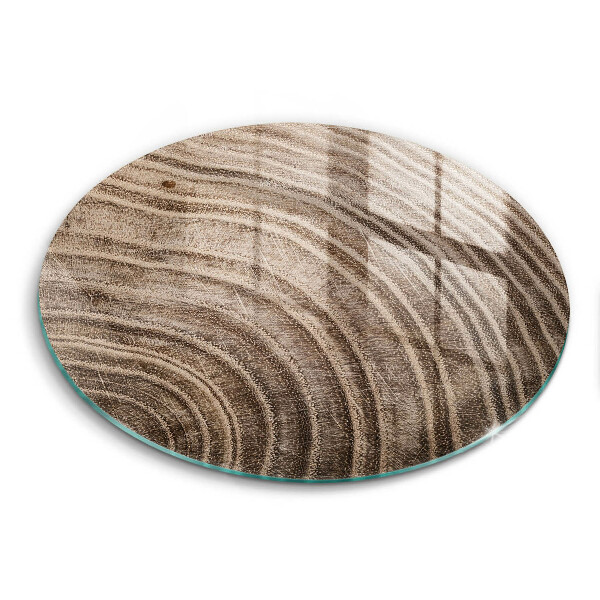 Chopping board glass Wood grain