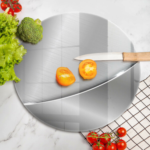 Chopping board glass Metal shapes