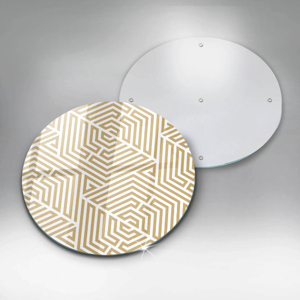 Chopping board glass Geometric lines