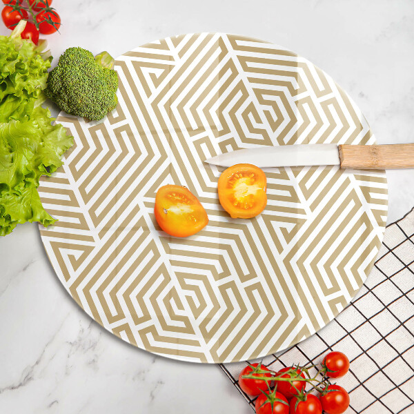 Chopping board glass Geometric lines