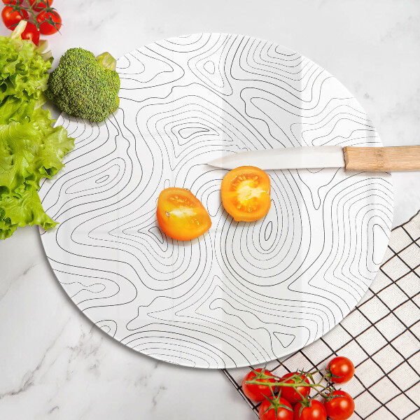 Chopping board glass Abstraction shapes