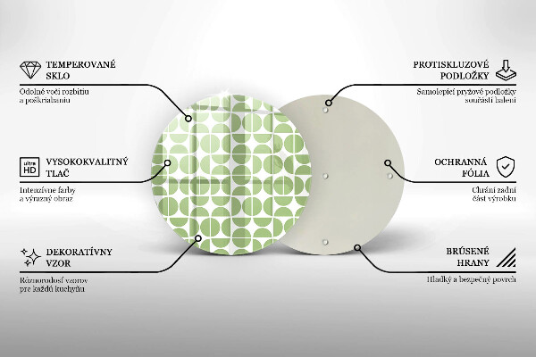 Chopping board glass Boho shapes