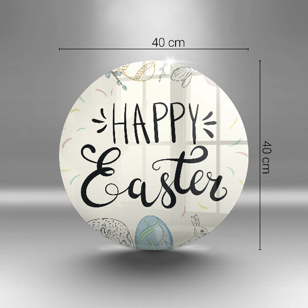 Chopping board glass Happy Easter