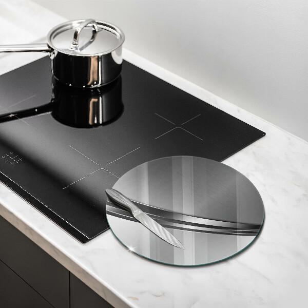 Glass cutting board Metal abstraction
