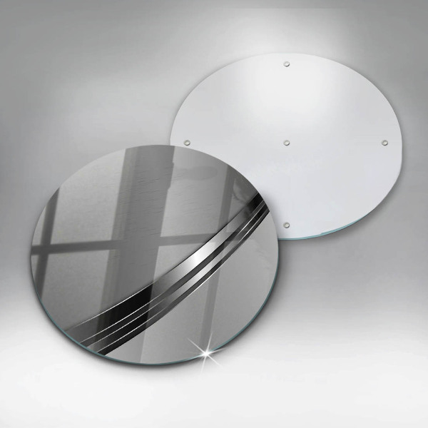 Glass cutting board Metal abstraction