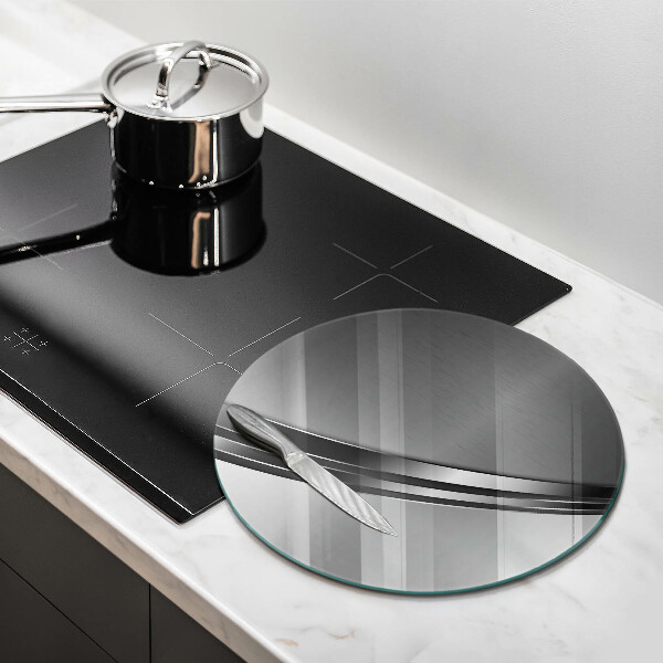 Glass cutting board Metal abstraction