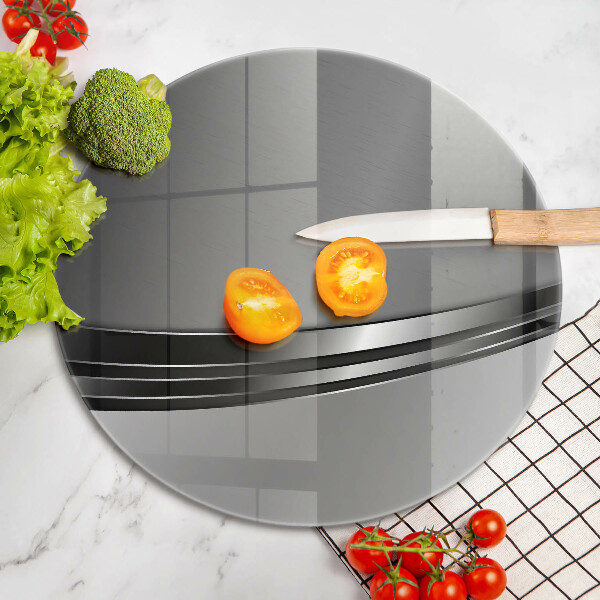 Glass cutting board Metal abstraction