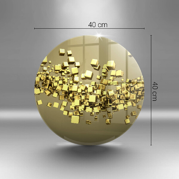 Chopping board glass Abstraction 3D geometry