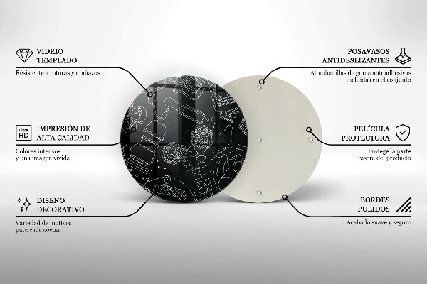 Chopping board glass Kitchen accessories