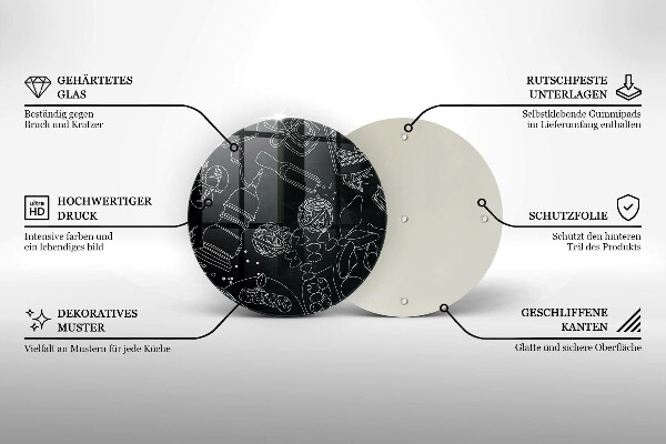 Chopping board glass Kitchen accessories