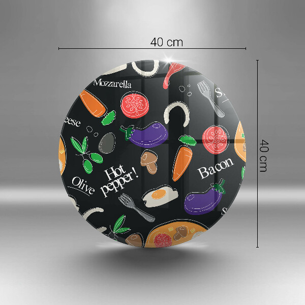 Chopping board glass Food illustration