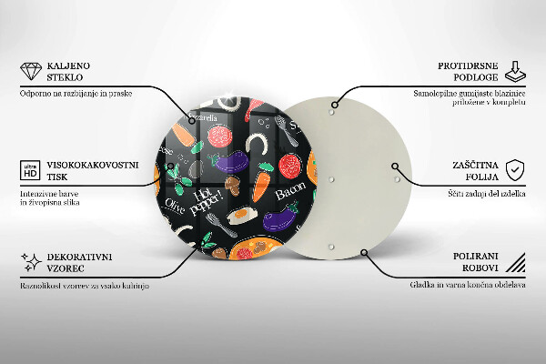 Chopping board glass Food illustration