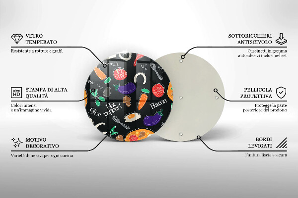 Chopping board glass Food illustration