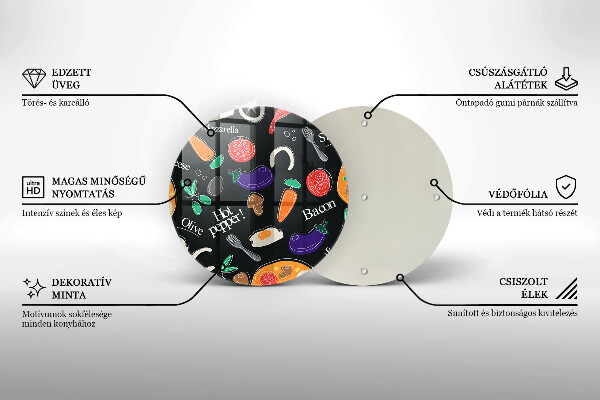 Chopping board glass Food illustration