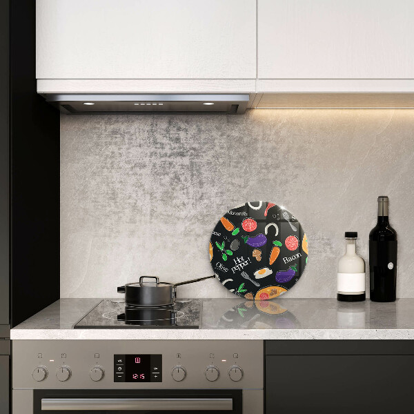 Chopping board glass Food illustration