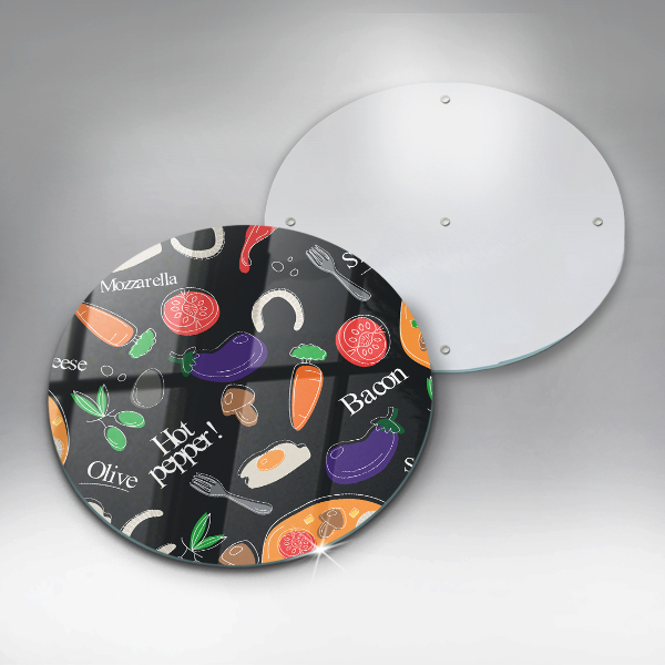 Chopping board glass Food illustration