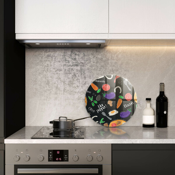 Chopping board glass Food illustration