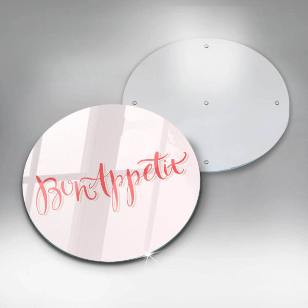 Chopping board Kitchen inscription Bon Appetit