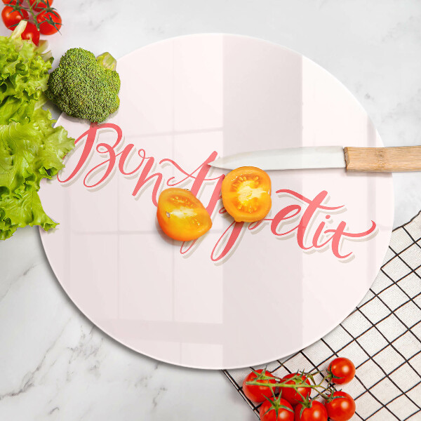 Chopping board Kitchen inscription Bon Appetit