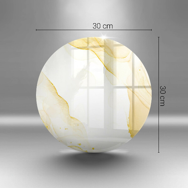 Chopping board glass Golden abstraction