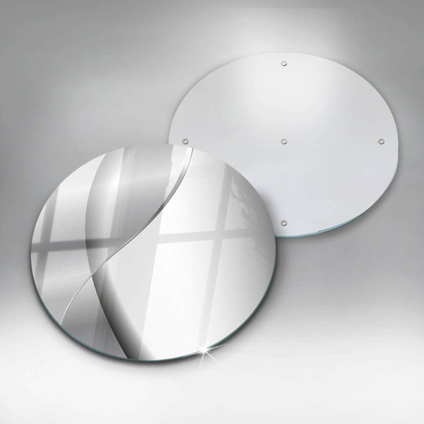 Chopping board glass Silver metal abstraction