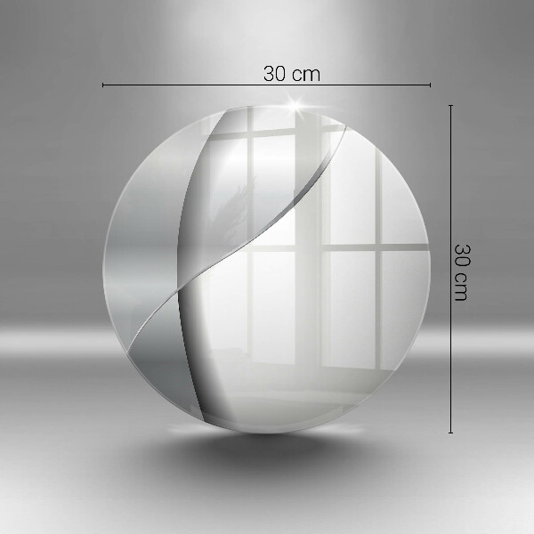 Chopping board glass Silver metal abstraction